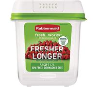 Rubbermaid FreshWorks Saver, Medium Produce Storage Container, 7.2-Cup