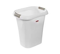 Rubbermaid Open Top White,Plastic, Waste Basket, 5.3 Gallon Trash Can, for Kitchen Home Office Use