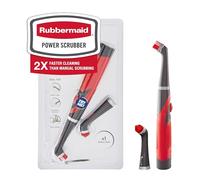 Rubbermaid Reveal Power Scrubber with Multi-Purpose & Grout Head, Cordless Electric Battery Powered Scrub Brush, Water Resistant, for Home/Kitchen/Bathroom/Grout/Tile/Shower/Tub