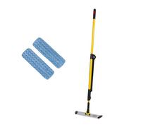 Rubbermaid Single Sided Pulse Mopping Kit with 2 Mop - Yellow | 2 Mop Heads | Floor Cleaning Set | Yellow
