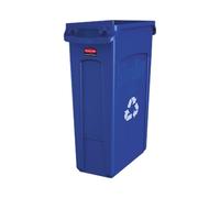 Rubbermaid Slim Jim Blue Vented Bin 87Ltr (Each)