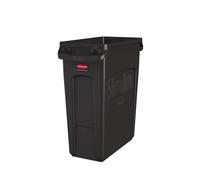 Rubbermaid Slim Jim Brown Vented Bin 60Ltr (Each)