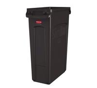 Rubbermaid Slim Jim Brown Vented Bin 87Ltr (Each)