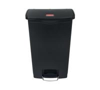 Rubbermaid Slim Jim Front Step Pedal Bin 68 Litre Black 1883613