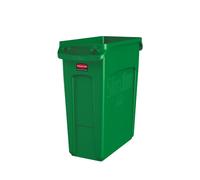 Rubbermaid Slim Jim Green Vented Bin 60Ltr (Each)
