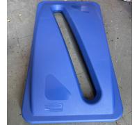 RUBBERMAID Slim Jim Recycling Container, Single-Stream Lid Commercial 2703-00