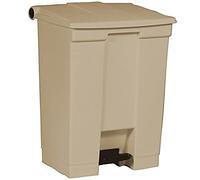 Rubbermaid Step on Pedal Bin Beige 68L