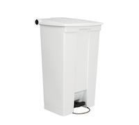 Rubbermaid Step on Container in White with Tight Fitting Lid Minimise Odour 87L
