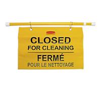 Rubbermaid Site Safety Hanging Sign "Closed for Cleaning"