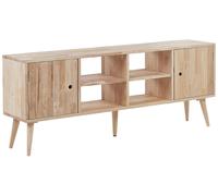 Rubberwood 2 Door TV Stand Light CHANDLER