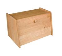 Rubberwood Drop Front Bread Box One Colour (One Size)