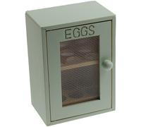 Rubberwood Kitchen Mint Green Egg Holder Cabinet Cupboard Storage Window Mesh