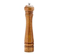 Rubberwood Manual Mill Salt Pepper Grinder Kitchen Restaurant Grinding Tool Spice Mill Ceramic Rotor, 5.5x5.5x22cm