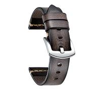 rubbing leather smartwatch bands compatible with samsung galaxy watch 42mm/active/watch 3 41mm, watch gt/gt2 42mm,amazfit gts/bip 7 colors retro leather smartwatch straps 20mm