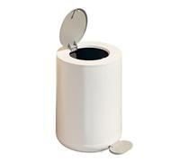 rubbish bin Foot Pedal Round Tr Can, Soft Close Step Garbage Can with Removable Inner Bin, 12/15L Modern Tr Can with Lid for Living Room, Bedroo