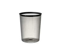rubbish bin Lidless Garbage Can Beautiful and Practical Plastic Garbage Can for Household Office Tr Can indoor bin with lid(Yellow,Large) (Black S)