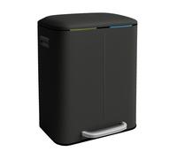 Rubbish bin Waste separation system Double bin Trash can 2 compartments Kitchen
