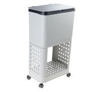 Rubbish Bin With Simple Feet Wheel Design For Efficient Waste Management For Household Office Room Portable Trash Can