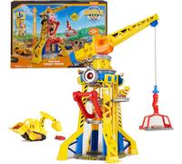 Rubble & Crew, Bark Yard Crane Tower Playset with Action Figure, Toy Bulldozer & Kinetic Build-It Play Sand, PAW Patrol Kids Toys for Boys & Girls 3+
