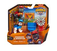 Rubble & Crew Charger And Wheeler Action Figures Set With Kinetic Build-It Sand