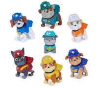 Rubble & Crew Construction Pups 7-Piece Collectible Action Figure Pack | 7 Collectible Action Figures, Rubble, Wheeler, Mix, Charger, Motor & More, Roleplay, Kids Toys for Boys & Girls Ages 3+