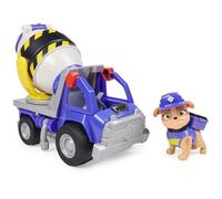Rubble & Crew, Mix’s Cement Mixer Toy Truck with Action Figure and Movable Construction Toys, Kids Toys for Ages 3 and Up