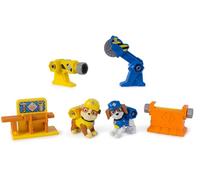 Rubble & Crew, Power Tool Pups, Rubble and Wheeler Toy Figures with 2 Construction Tools and 2 Building Accessories, Kids’ Toys for Boys and Girls Aged 3+
