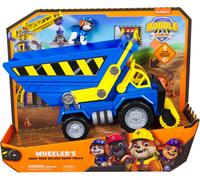 Rubble and Crew, Bark Yard Deluxe Dump Truck Construction Vehicle with Lights, Sounds and Wheeler Action Figure, Kids’ Toys for Boys and Girls Aged 3 and up