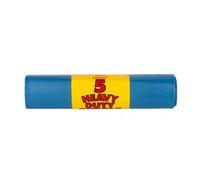Rubble Sacks - Roll of 5 Heavy Duty Bags for Building Waste, DIY, Garden Clear-Up and Household Projects