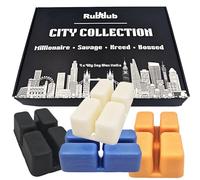 Rubdub Aftershave Strong Wax Melts Gift Set - 4 x 40g Soy Wax Melt Snap Bars (Kreed, Savage, Bossed & Millions) | Highly Scented & Long Lasting | Handmade in the UK for Him