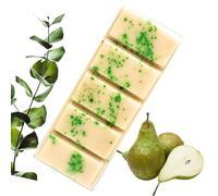 Rubdub Pear and Freesia melts handmade Snap Bars - 55 Grams - Over 50 Hours Burn time - Wax melts strong scented - 100% Soy Wax (Black Opium)