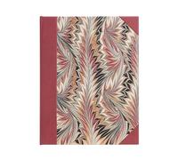 Rubedo (Cockerell Marbled Paper) Ultra Lined Hardcover Journal: Hardcover, 120 gsm, ribbon marker, memento pouch, elastic closure