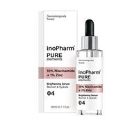 Rubella inoPharm Pure Elements - 10 Percent Niacinamide + 1 Percent Zinc | Brightening Serum for Refining Blemishes - 30 ml