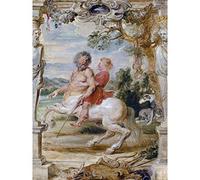 Rubens Achilles Educated By The Centaur Chiron Large Art Print Poster Wall Decor Premium Mural