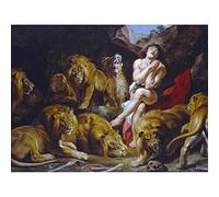 Rubens Daniel In The Lions Den Art Print Canvas Premium Wall Decor Poster Mural