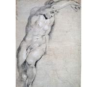 Rubens Psyche Nude Black And White Sketch Unframed Wall Art Print Poster Home Decor Premium