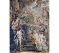Rubens The Mystical Marriage Of St Catherine Large Art Print Poster Wall Decor Premium Mural