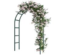 RUBFAC Metal Garden Arch, Wedding & Event Decoration, Garden Trellis for Climbing Plants, Assemble Freely 2 Sizes for Various Climbing Plant Roses Vines Bridal Party Decoration, Army Green, 1 Pack