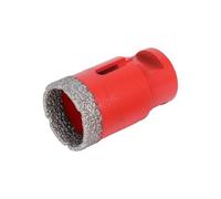 RUBI 4912 | Dry Drilling in Ceramic, Porcelain, Natural Stone and Other Material | Operating Speed 14,000 r.p.m | DRYGRES Drill BIT Ø1 3/8" (35 MM.), Metallic Silver