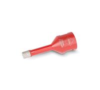 RUBI 5989 | Dry Drilling in Ceramic, Porcelain, Natural Stone and Other Material | Operating Speed 14,000 r.p.m | DRYGRES DRILL BIT Ø5/16" (8 MM.), Red