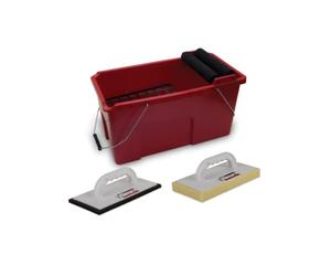 RUBI Bi - Kit Clean Pro 1 - Red Plastic Tile Kit - 18 Pieces
