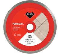 RUBI | Diamond Blade to Cut Fine Porcelain Tiles with Thicknesses of Less Than 25 mm | Recommended for Mitre Cutting | 250 mm | CPC 250 PRO