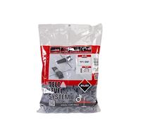 RUBI | Leveling Cable Ties for Ceramic | 1 mm Flange for Ceramic Tiles Between 3 and 12 mm | for 30 x 30 cm and Higher Formats | 400 Pieces | Flange Delta Level System