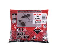 RUBI | Leveling Flanges for Ceramics | 3 mm Flange for Ceramic Tiles Between 6 and 15 mm | for 30x30 cm and Superior | 100 Units | Delta Level System Flange
