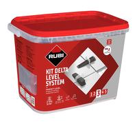 RUBI | Tile Leveling System Kit | 100 Leveling Wedges + 100 units of 2 mm Flanges Ceramic Between 3 and 12 mm + 1 Tile Tongs | KIT Delta Level System