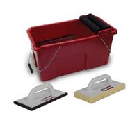 RUBI Bi - Kit Clean Pro 1 - Red Plastic Tile Kit - 18 Pieces