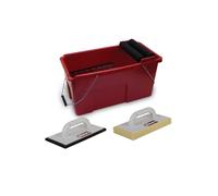 RubiClean Pro 1 Kit 68902 Tiling Wash Bucket Kit Sponge Rollers Wheels
