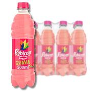 Rubicon 12 Pack Sparkling Guava Flavoured Fizzy Drink with Real Fruit Juice, Handpicked Fruits for a Temptingly Intense Taste "Made of Different Stuff" - 12 x 500ml Bottles, Packaging May Vary