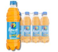 Rubicon 12 Pack Sparkling Mango Flavoured Fizzy Drink with Real Fruit Juice, Handpicked Fruits for a Temptingly Intense Taste "Made of Different Stuf