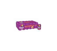 Rubicon 24 Pack Sparkling Passion Flavoured Fizzy Drink with Real Fruit Juice, Handpicked Fruits for a Temptingly Intense Taste "Made of Different